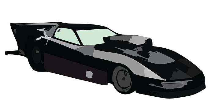 拖曳賽車插畫 壁紙