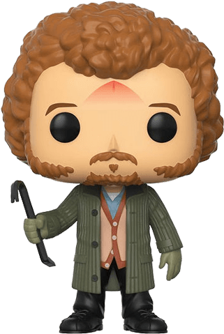 持柺杖捲髮人物 壁紙 — 一個Funko Pop公仔，一個有棕色捲髮和鬍鬚的男人，穿著綠色外套，拿著手杖。