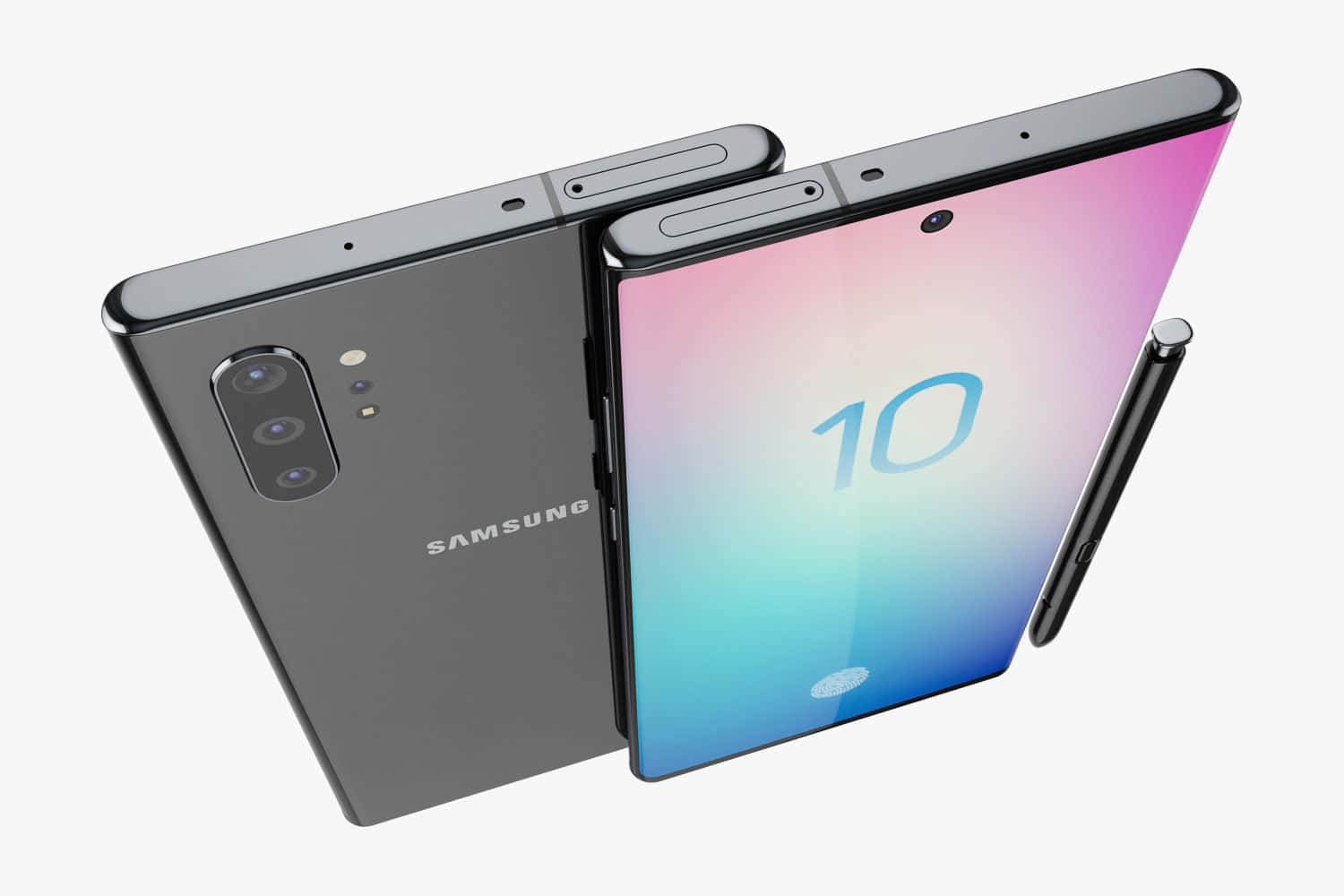可摺疊Samsung手機，配備彩色顯示屏和觸控筆