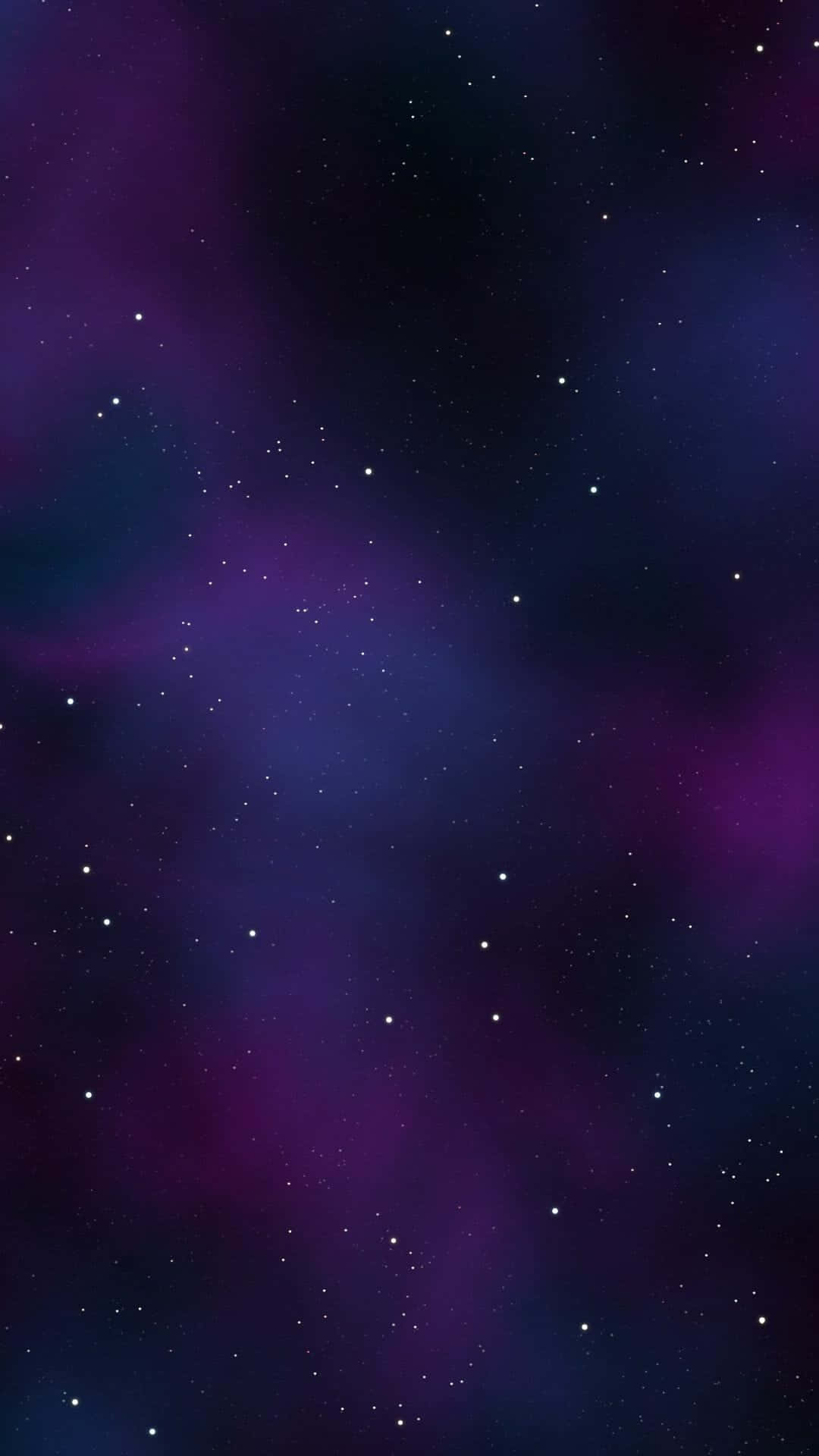 深空中散佈著星星的紫色和藍色宇宙星雲。