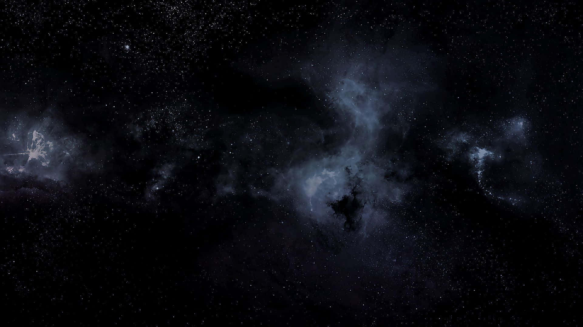 一個宇宙星雲，有發光的藍色和紫色雲，周圍有無數星星。