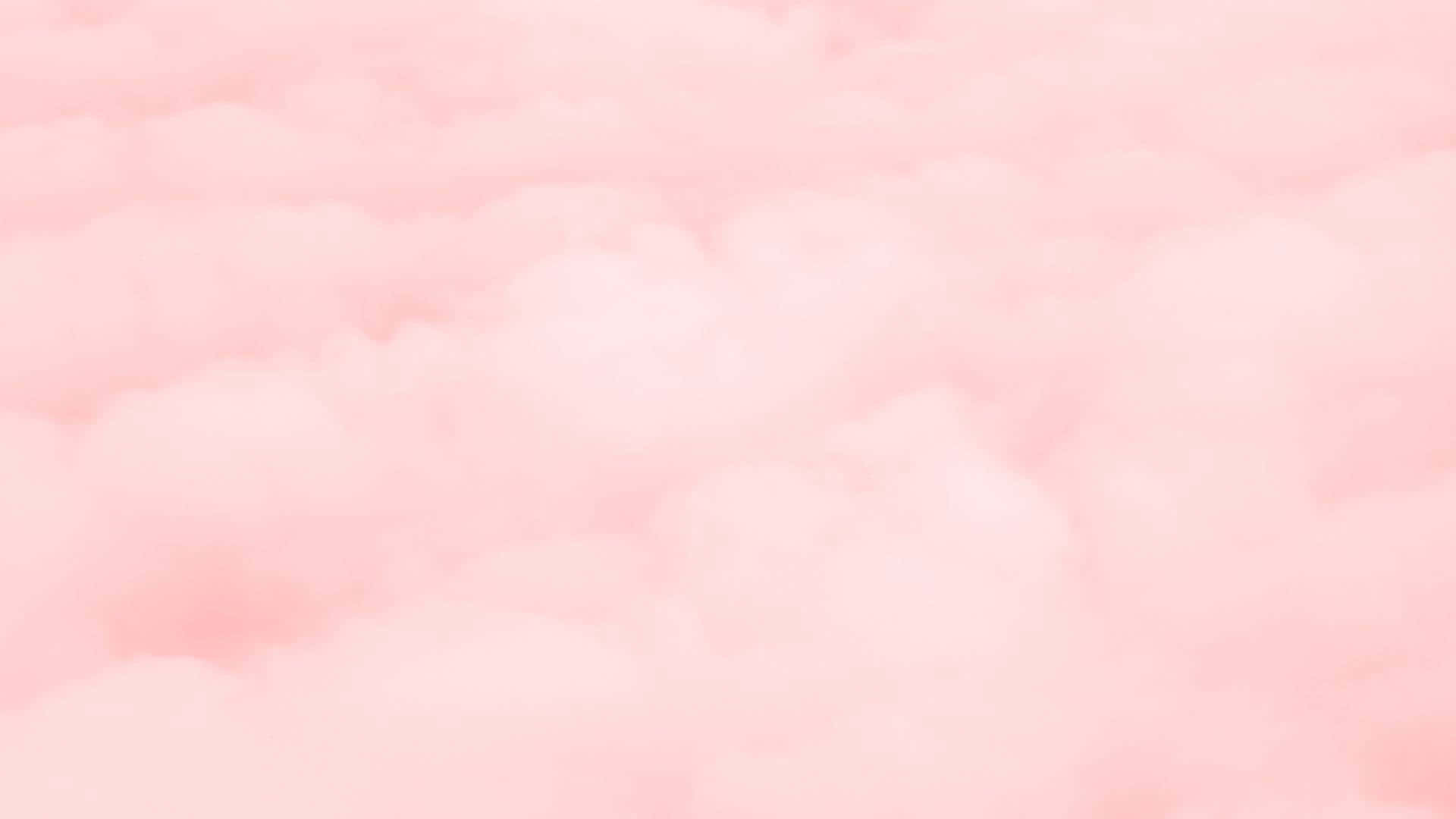 柔和的粉紅雲朵在夢幻般的天空中飄浮，帶有柔和的漸變色調。