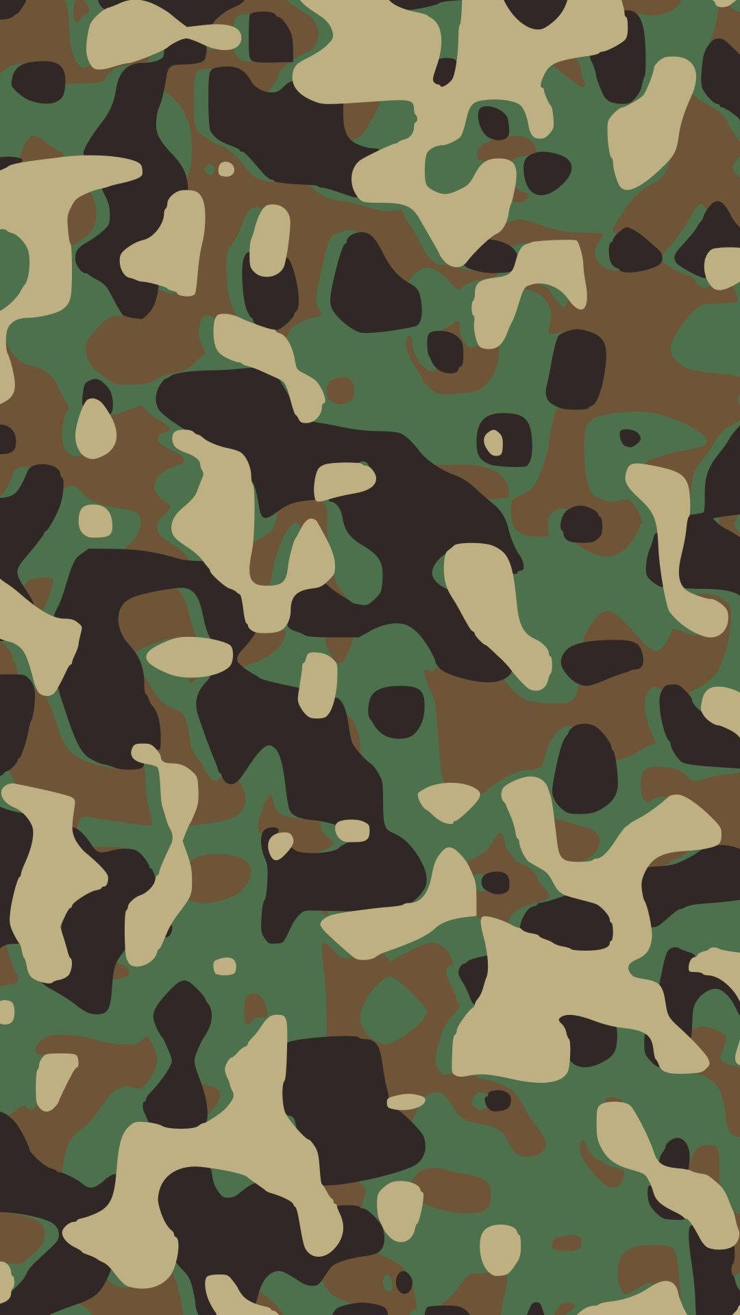 用於軍服和裝備的林地迷彩圖案。
