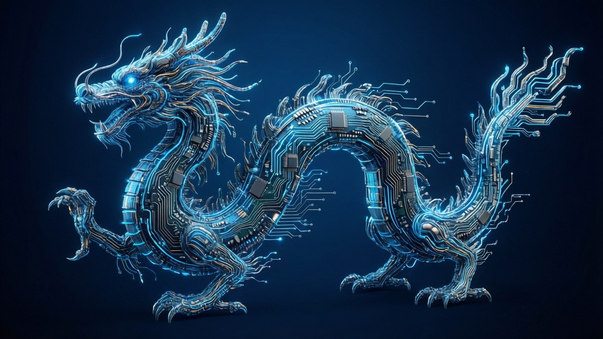 數碼電路龍 壁紙