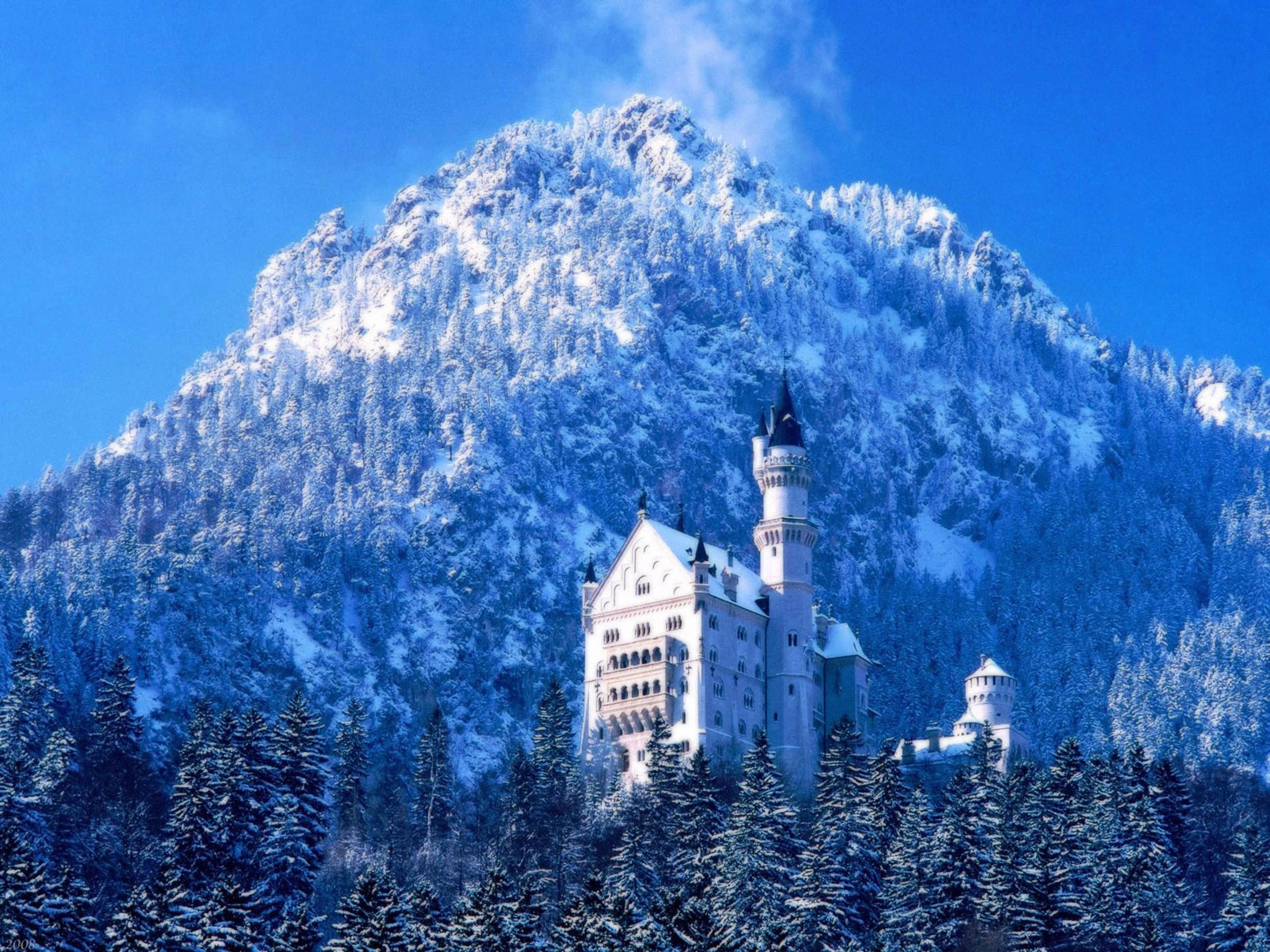 新天鵝堡冬日雪景 壁紙
