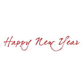新年快樂紅字黑色 壁紙