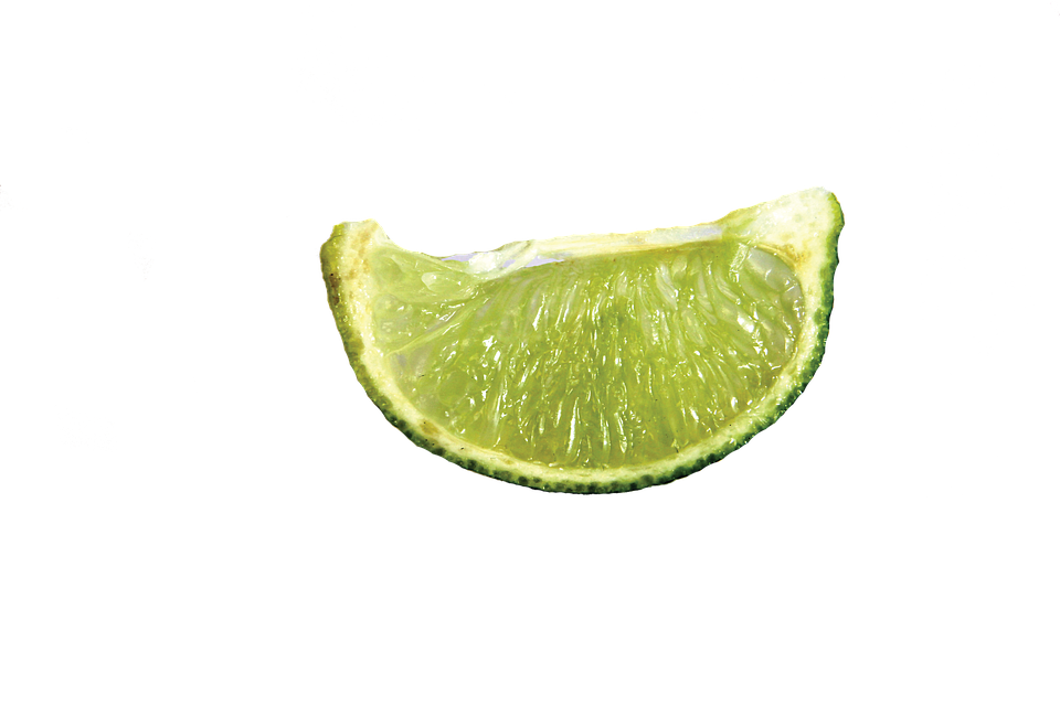 新鮮青檸角透明背景 壁紙