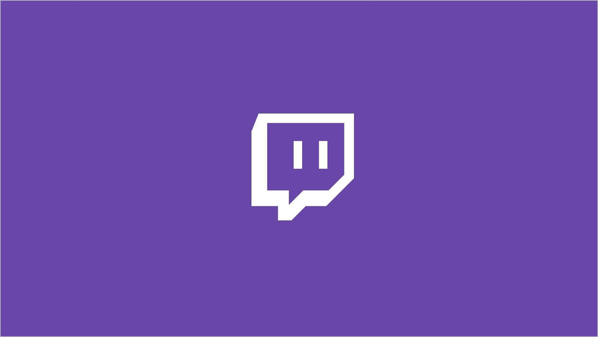 紫色背景上的Twitch標誌