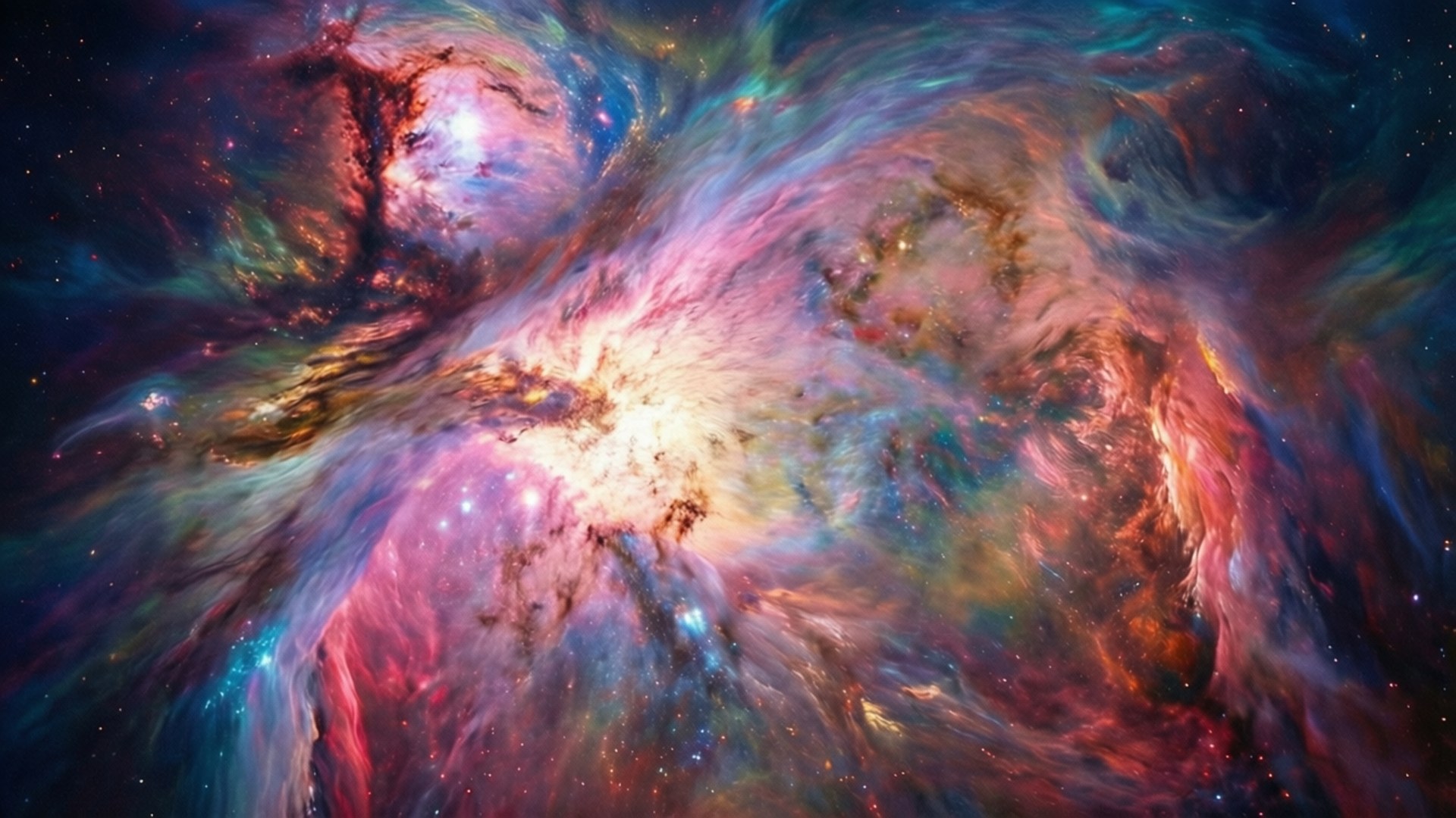 旋轉氣體星雲 壁紙