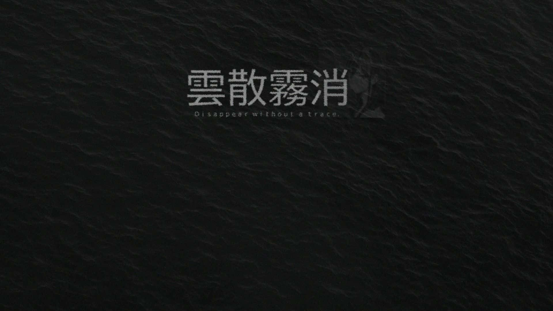 深色紋理背景，帶有中英文文字，內容為消失得無影無蹤。