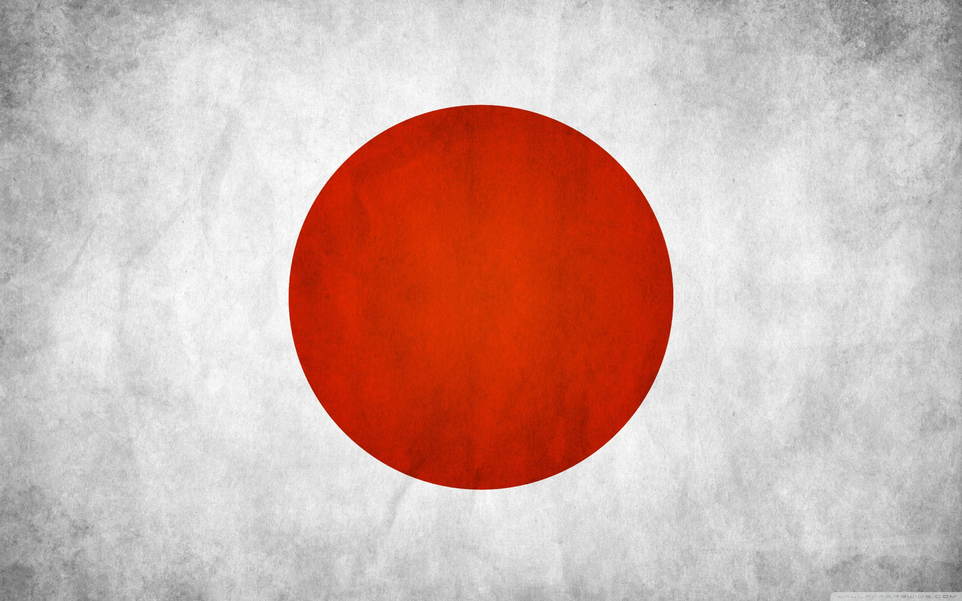 日本國旗，在有紋理的白色背景上有紅色圓圈