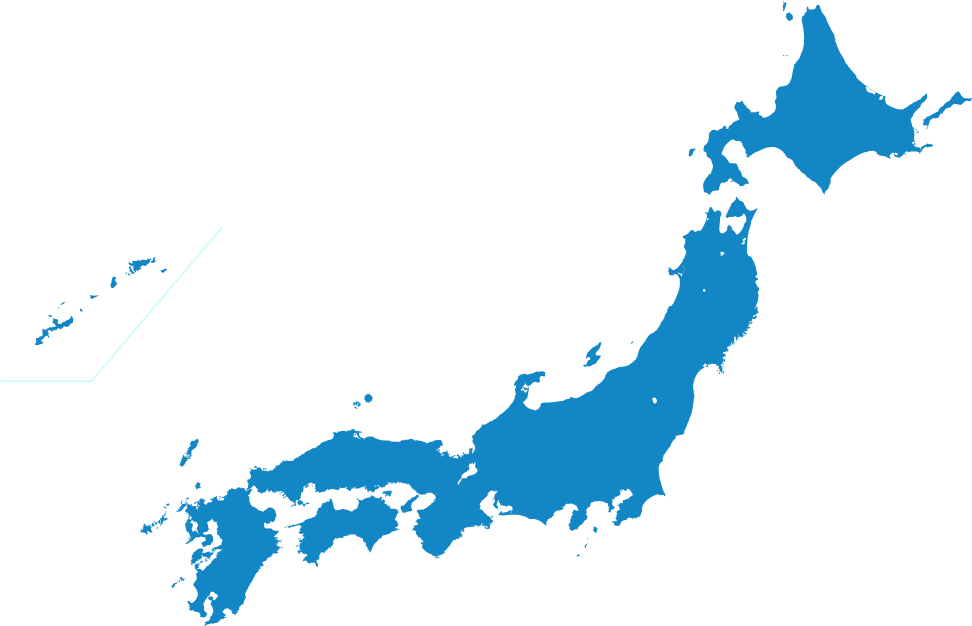 日本地圖剪影 壁紙 — 日本群島的極簡藍色剪影在嚴肅的黑色背景上脫穎而出。