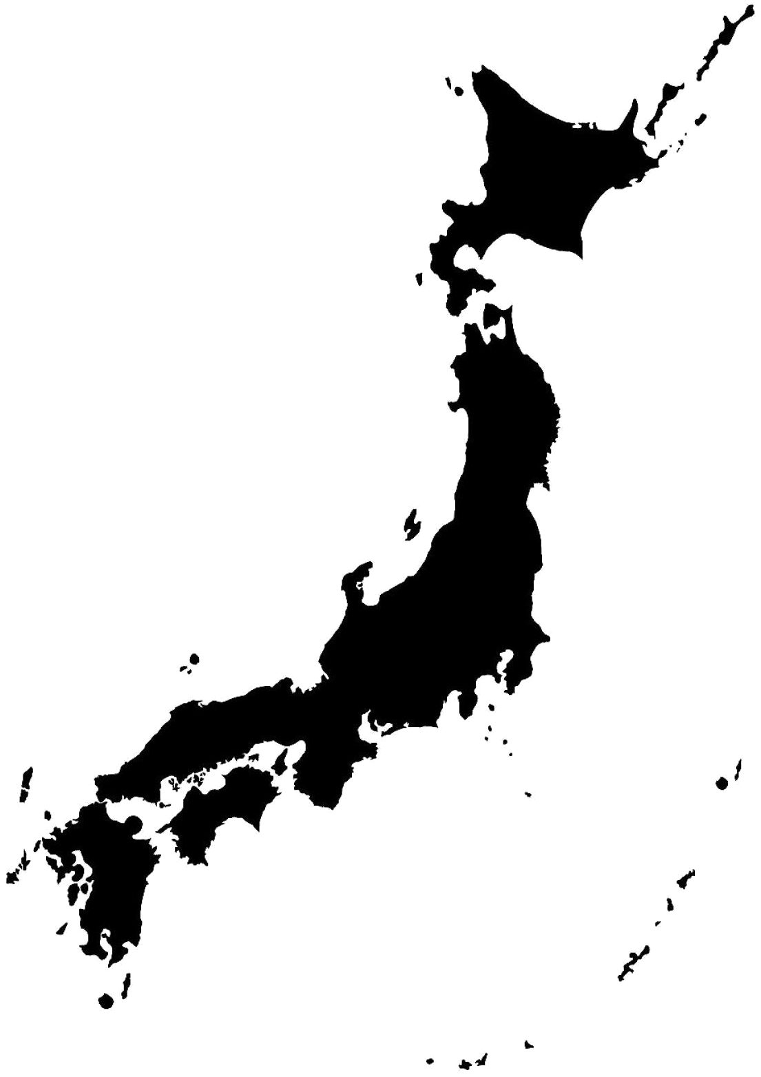 日本輪廓地圖 壁紙
