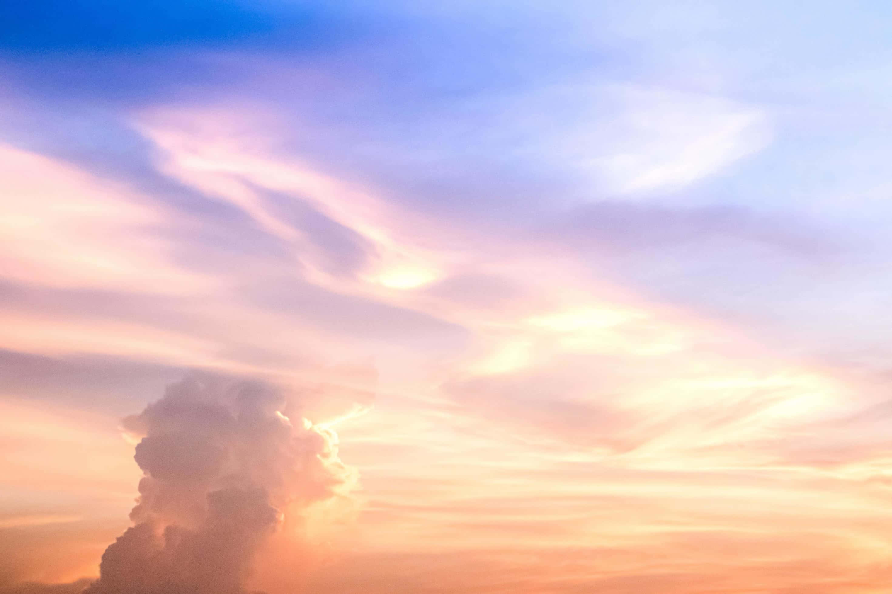 日落天空背景 壁紙