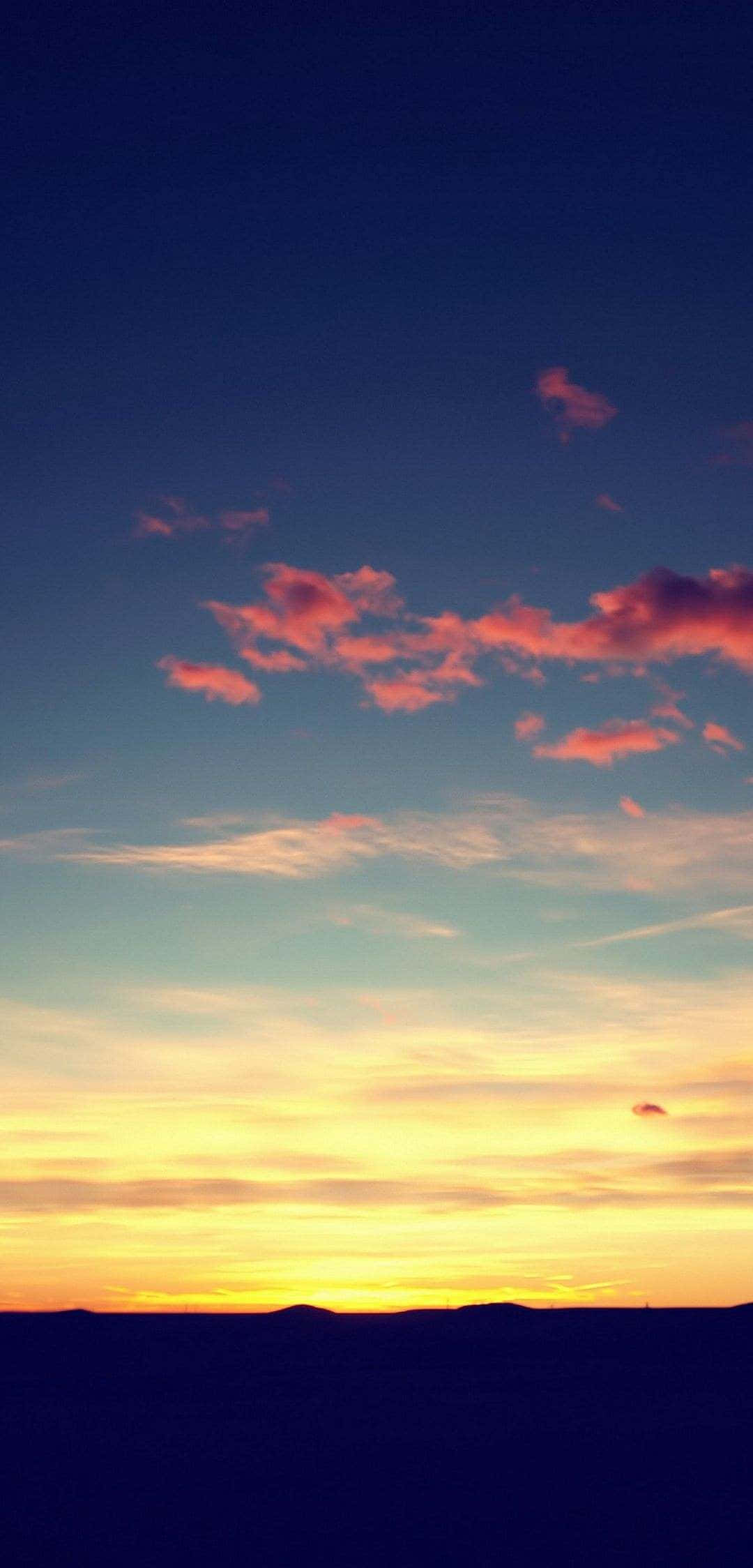 日落天空背景 壁紙