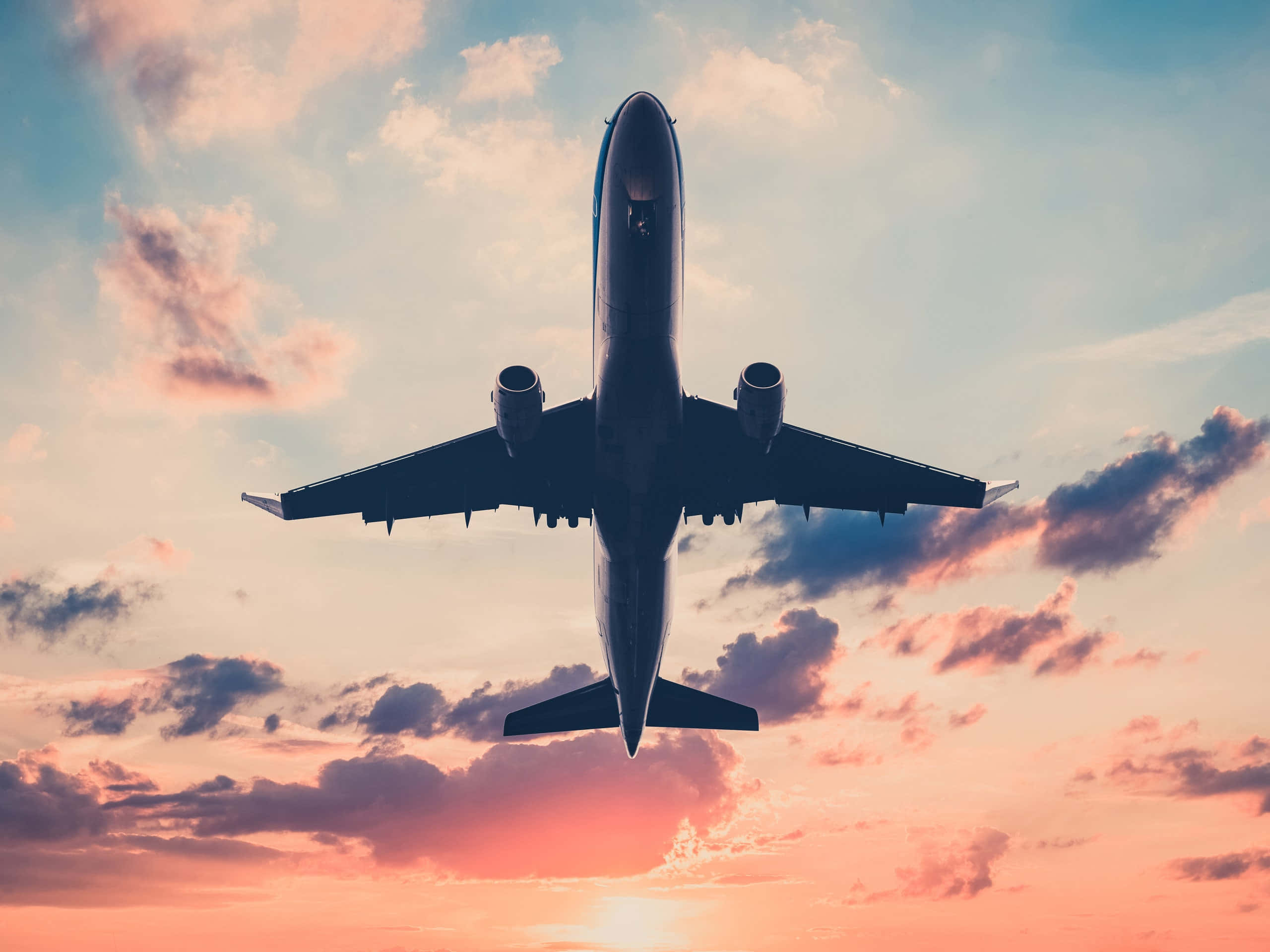 日落天空背景 壁紙