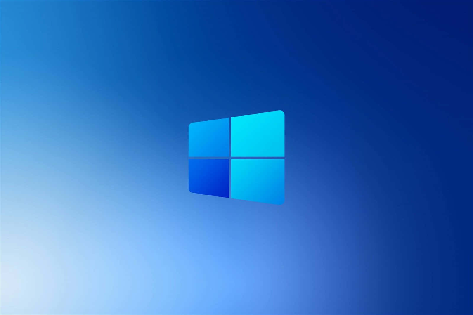 Windows 標誌在藍色漸變背景上