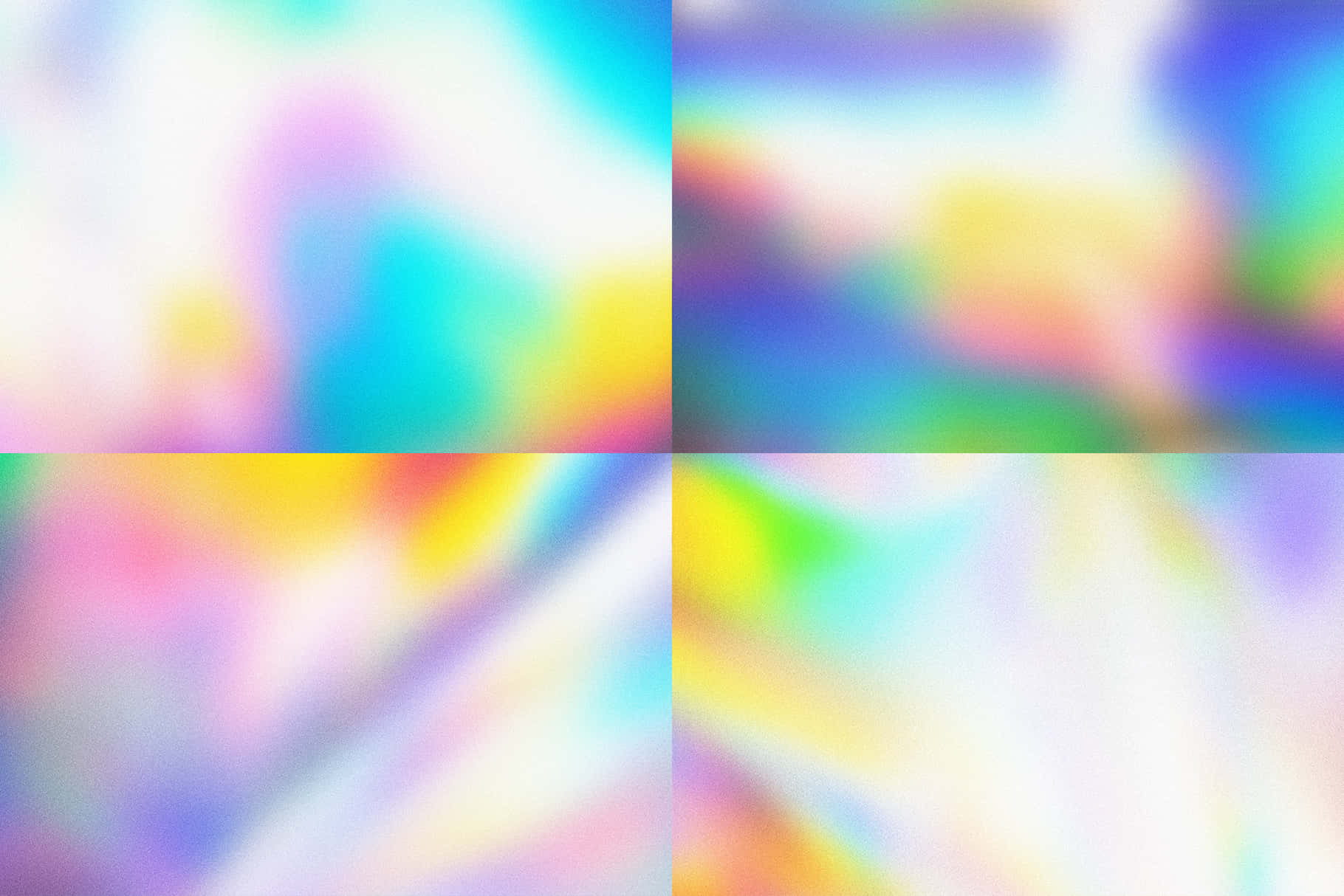 明亮彩虹漸層背景 壁紙 — 充滿活力的抽象模糊效果，柔和漸變的粉彩與霓虹色彩在無縫數位畫布上流動。