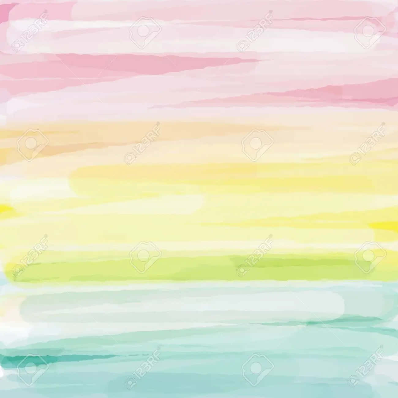 柔和混合色彩的粉彩水彩漸變背景。