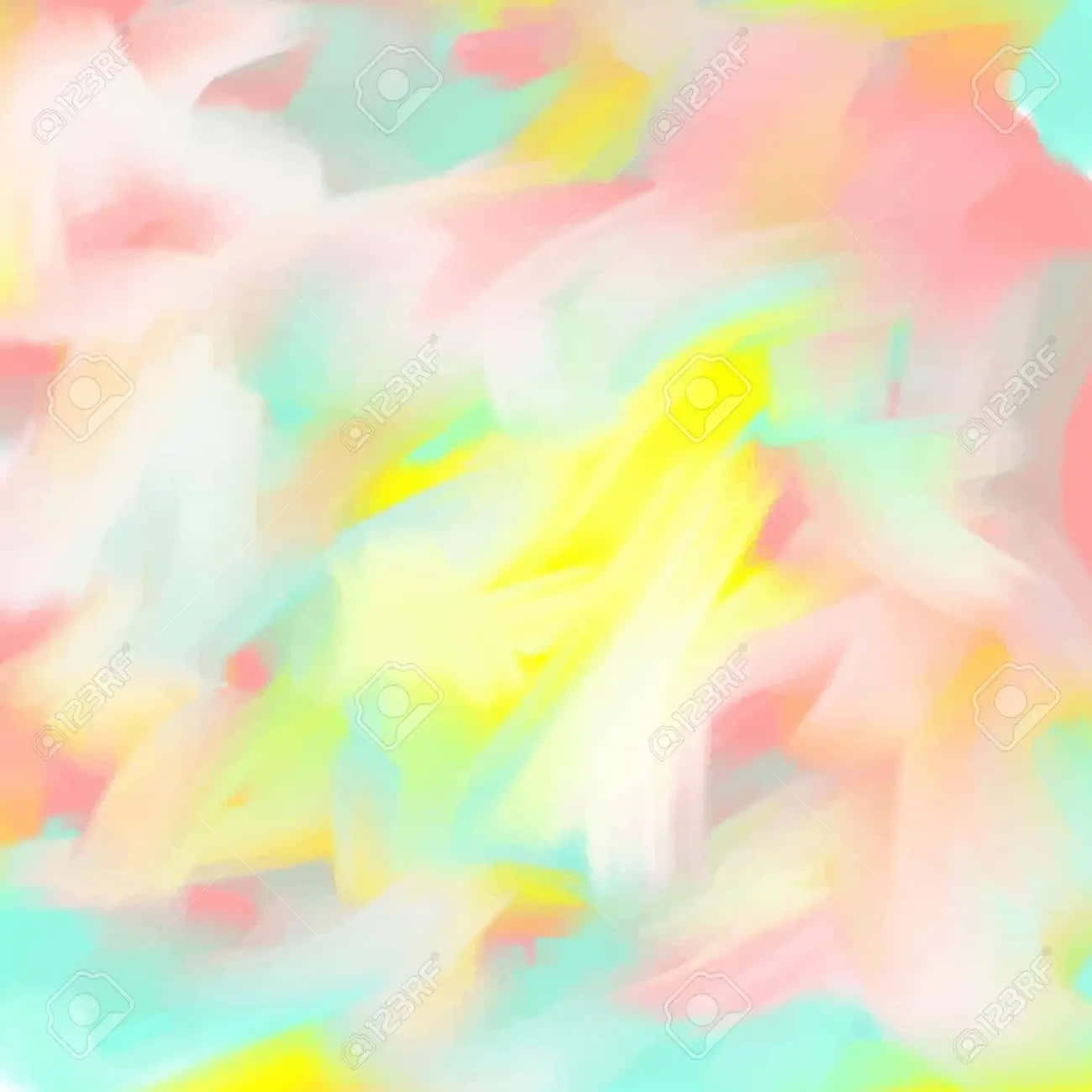 模糊嘅粉彩顏色以柔和嘅筆觸創造出夢幻嘅抽象背景。