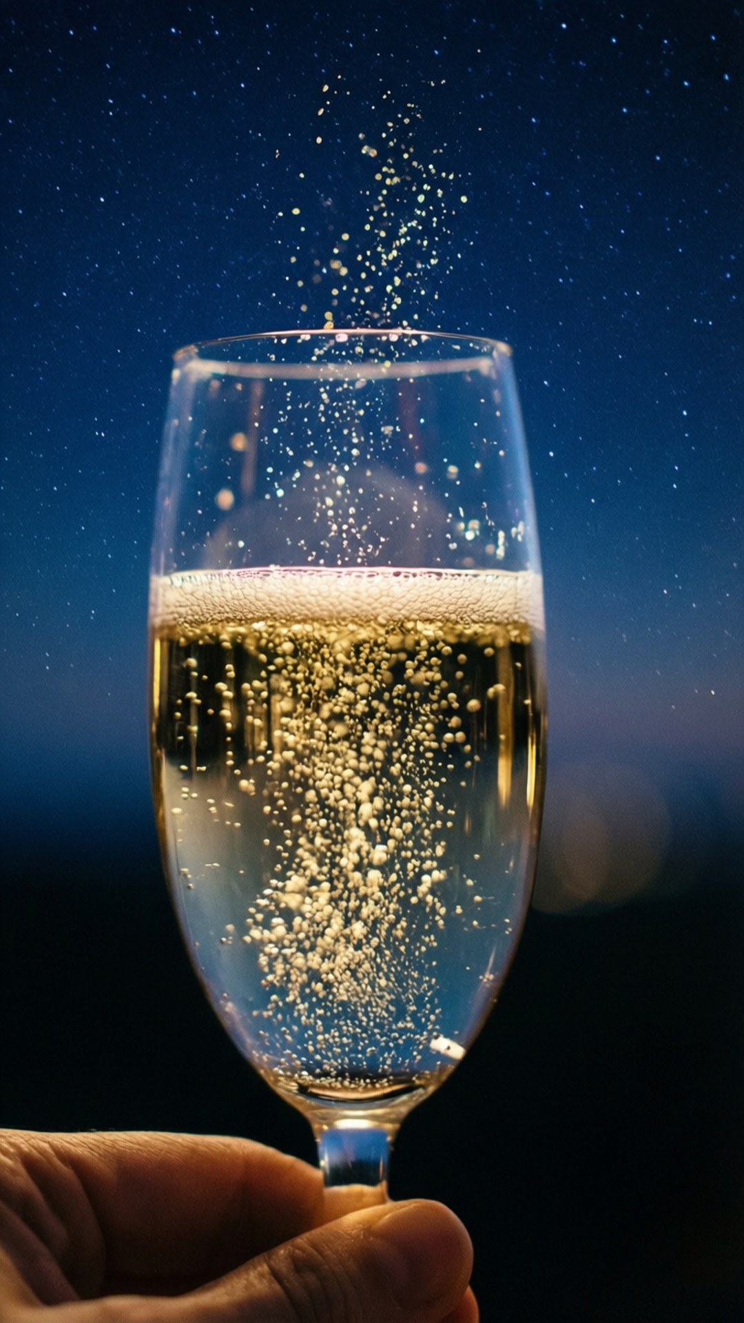 星光下氣泡酒 壁紙