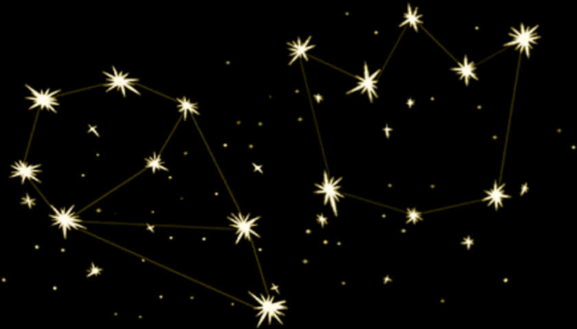 星夜閃爍星座 壁紙