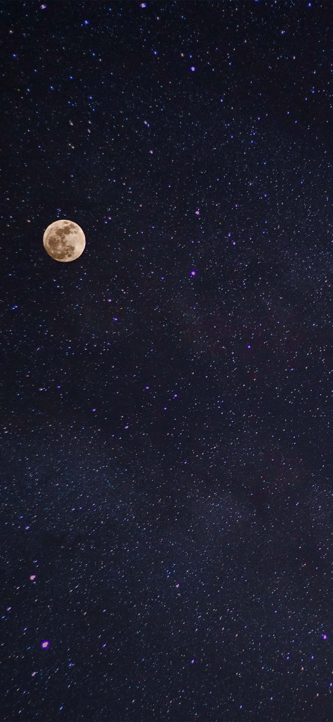 星星與月亮背景 壁紙