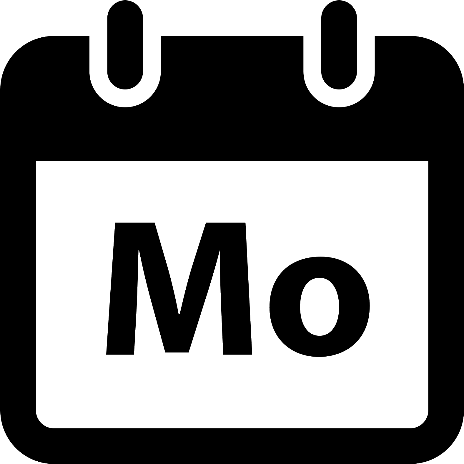 星期一行事曆圖示 壁紙