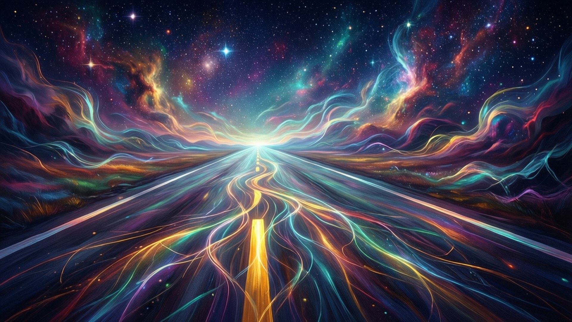 星河跑道夢境 壁紙