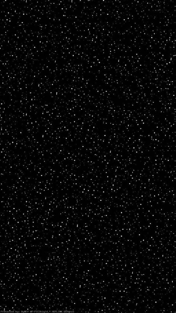 星空簡約手機背景 壁紙 — 一片廣闊的黑色畫布上點綴著無數細小的白色星星，營造出寧靜的宇宙夜空。