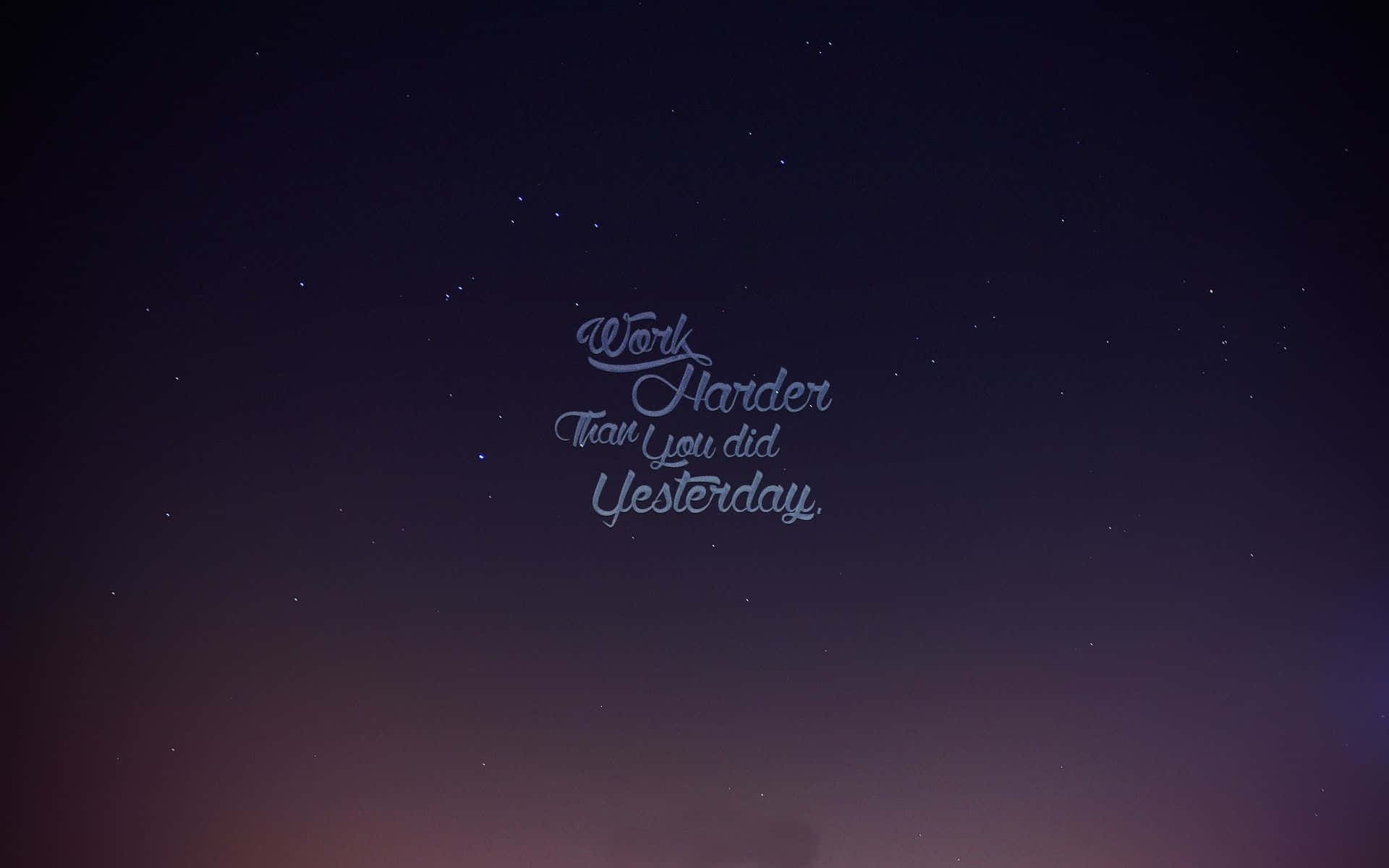 星空暮色天空上的勵志語句