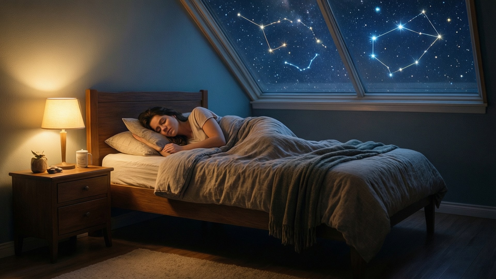星空臥室夢境 壁紙