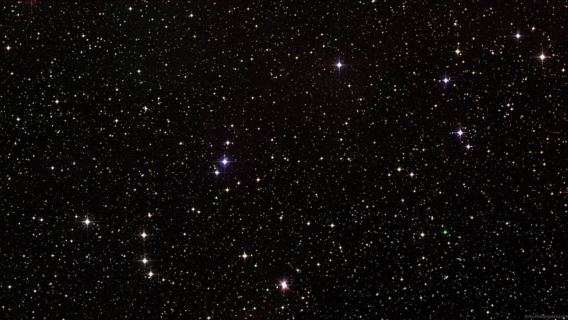 廣闊的星空夜空，有無數閃爍的星星。