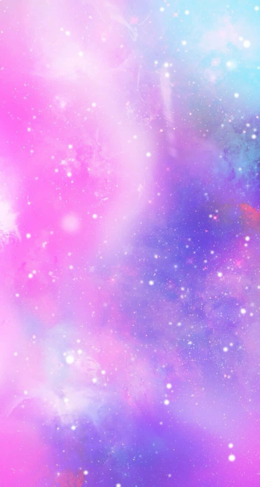 充滿活力的宇宙星雲，帶有粉紅、紫色和藍色的雲彩以及閃爍的星星。