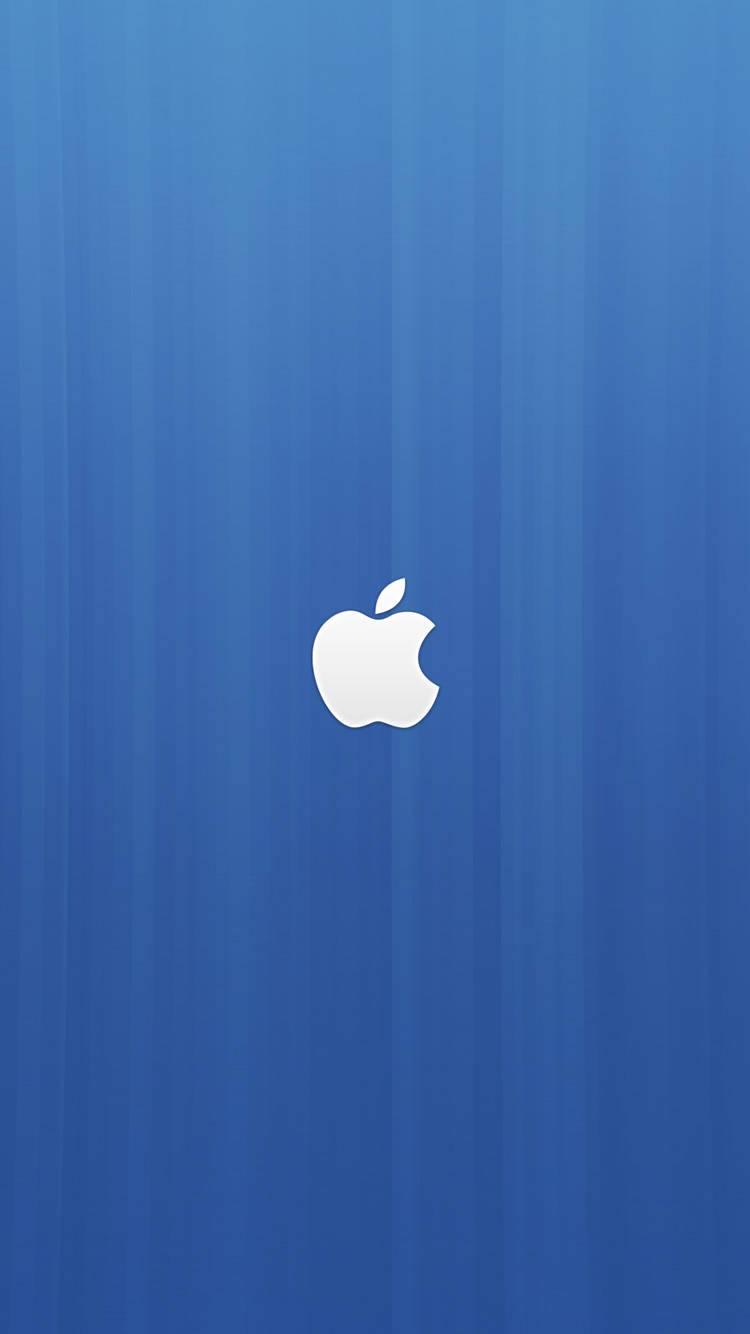 藍色漸變背景，中央有白色Apple標誌。
