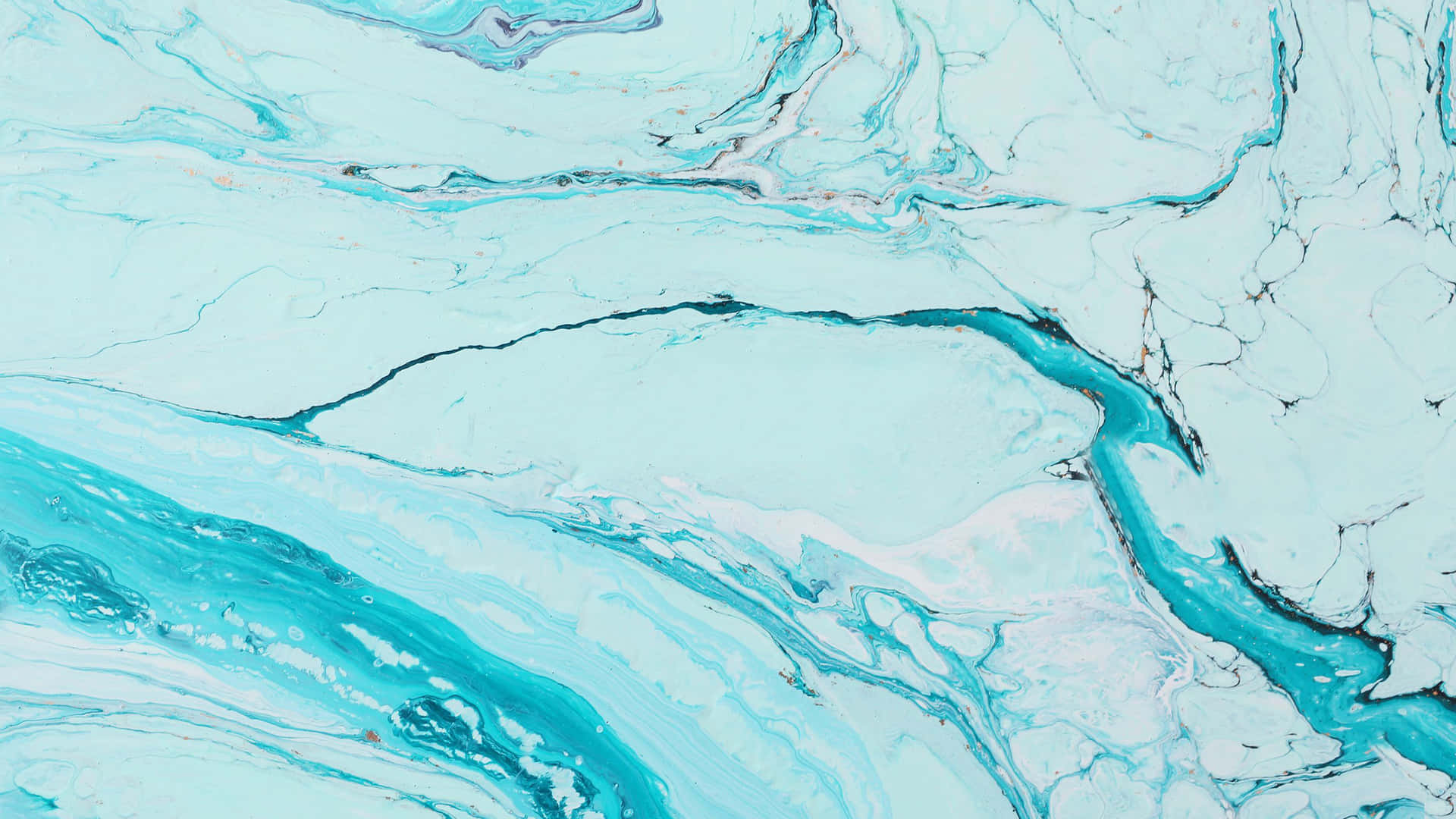 抽象流體藝術，帶有藍綠色和白色漩渦，類似流水或大理石。
