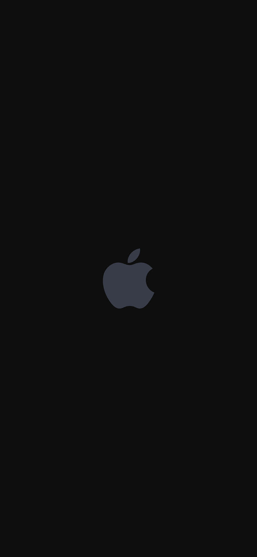 黑色背景上的Apple標誌