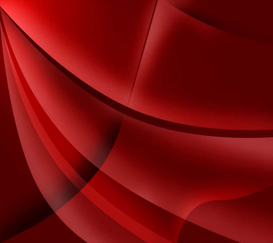 帶有平滑漸變和柔和陰影的抽象紅色曲線數位藝術。