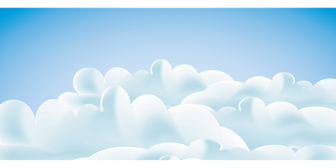 晴朗藍天與白雲 壁紙