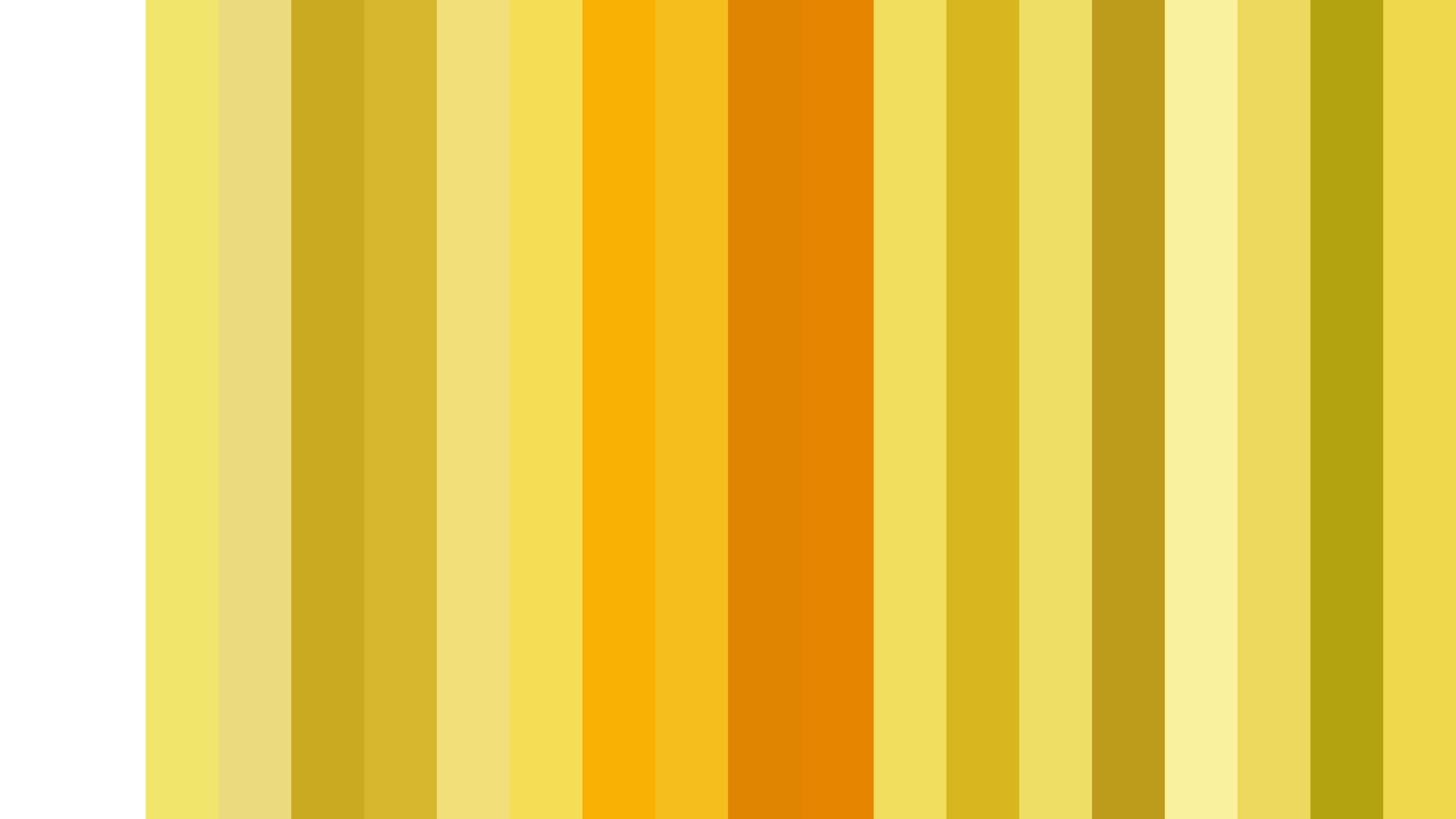 Yellow Striped 桌布 壁紙 — 暖黃色、橙色和金色調的垂直條紋營造出光芒四射的漸變圖案。