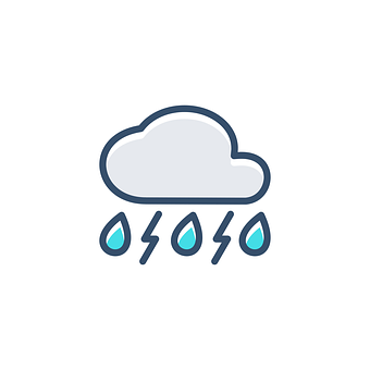 暴風雨天氣雲朵圖示 壁紙
