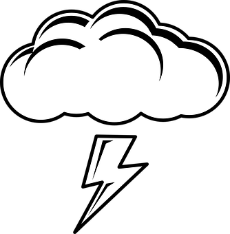 暴風雲閃電圖標 壁紙