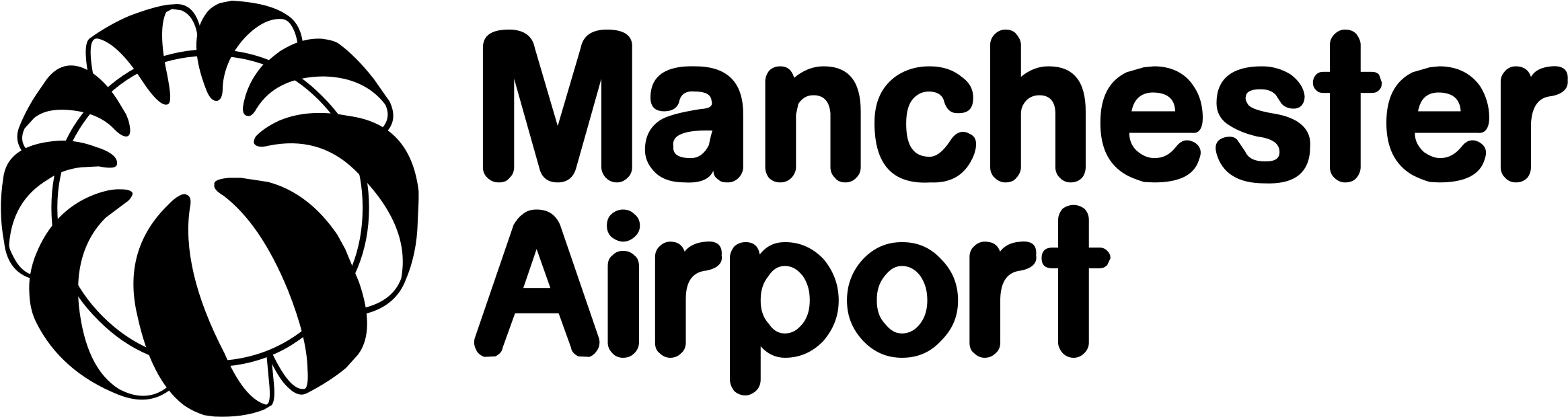 曼徹斯特機場標誌 壁紙 — 純黑色背景，沒有可見的元素或紋理。