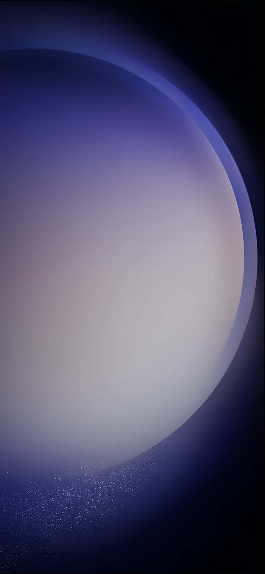 太空中帶有星塵的發光紫色行星