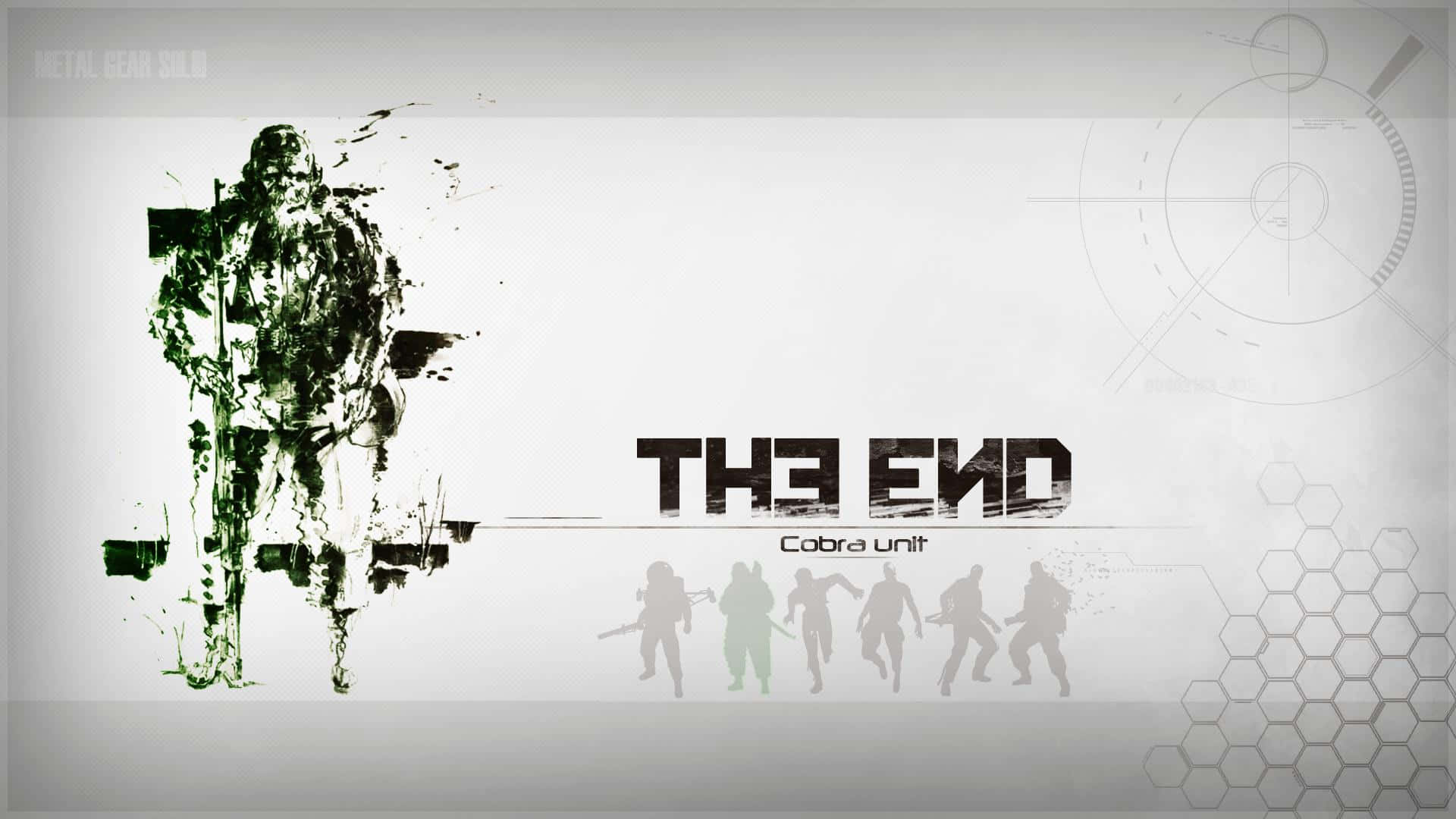 The End Cobra Unit 軍事團隊圖形，包含士兵剪影和科技元素。