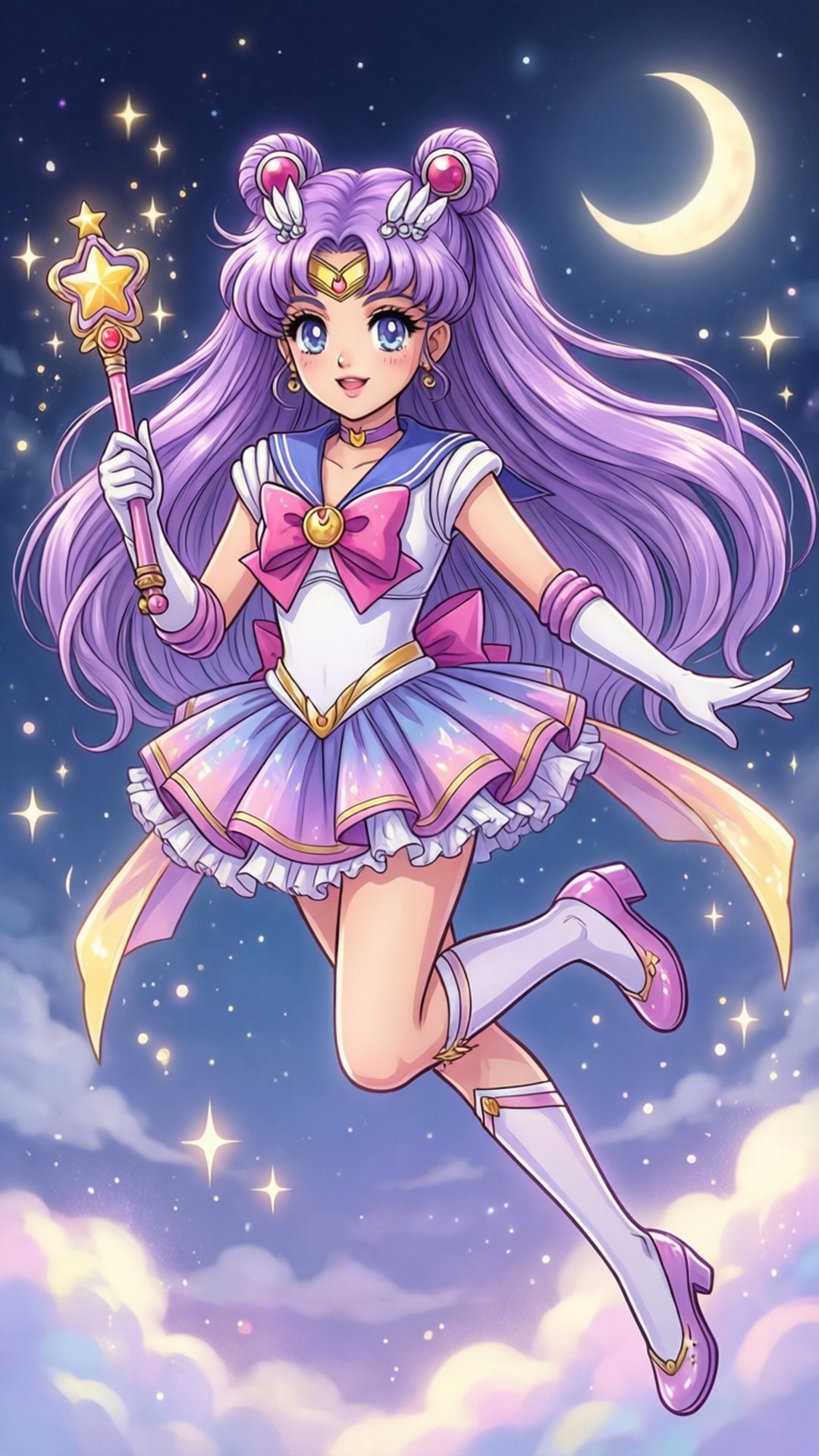 月光下的魔法少女 壁紙