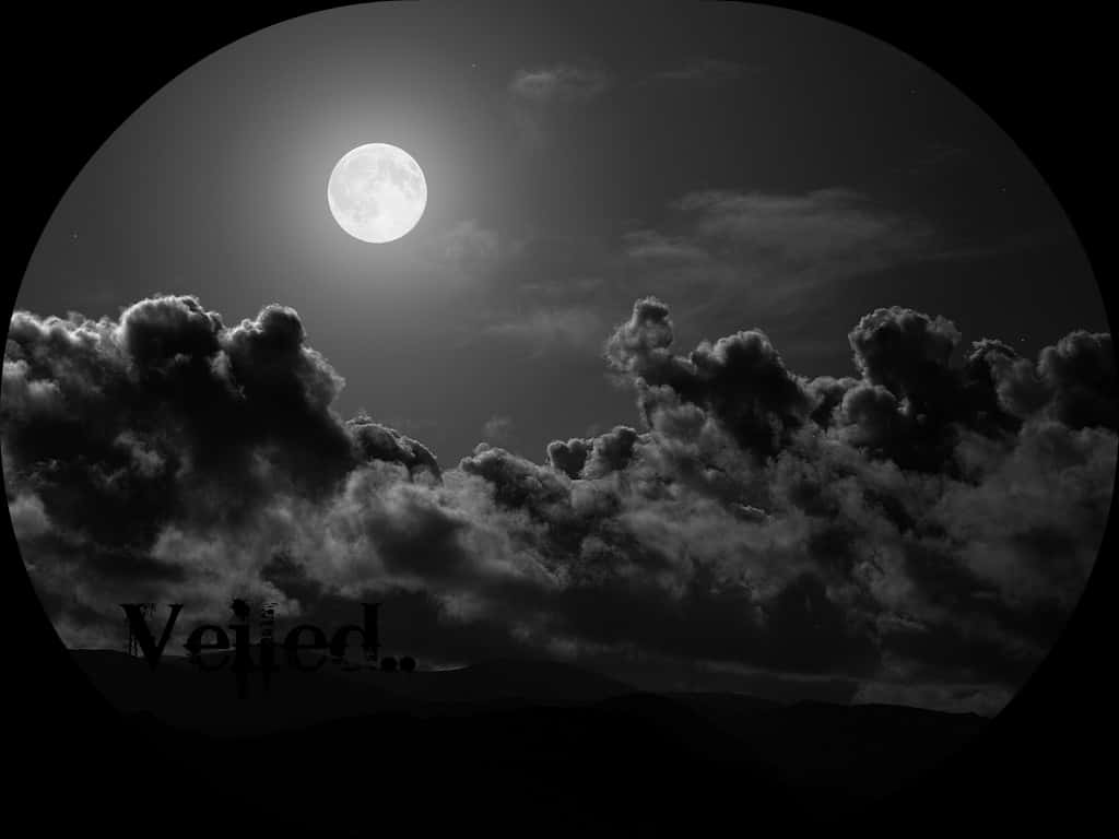 月夜雲景夜空 壁紙