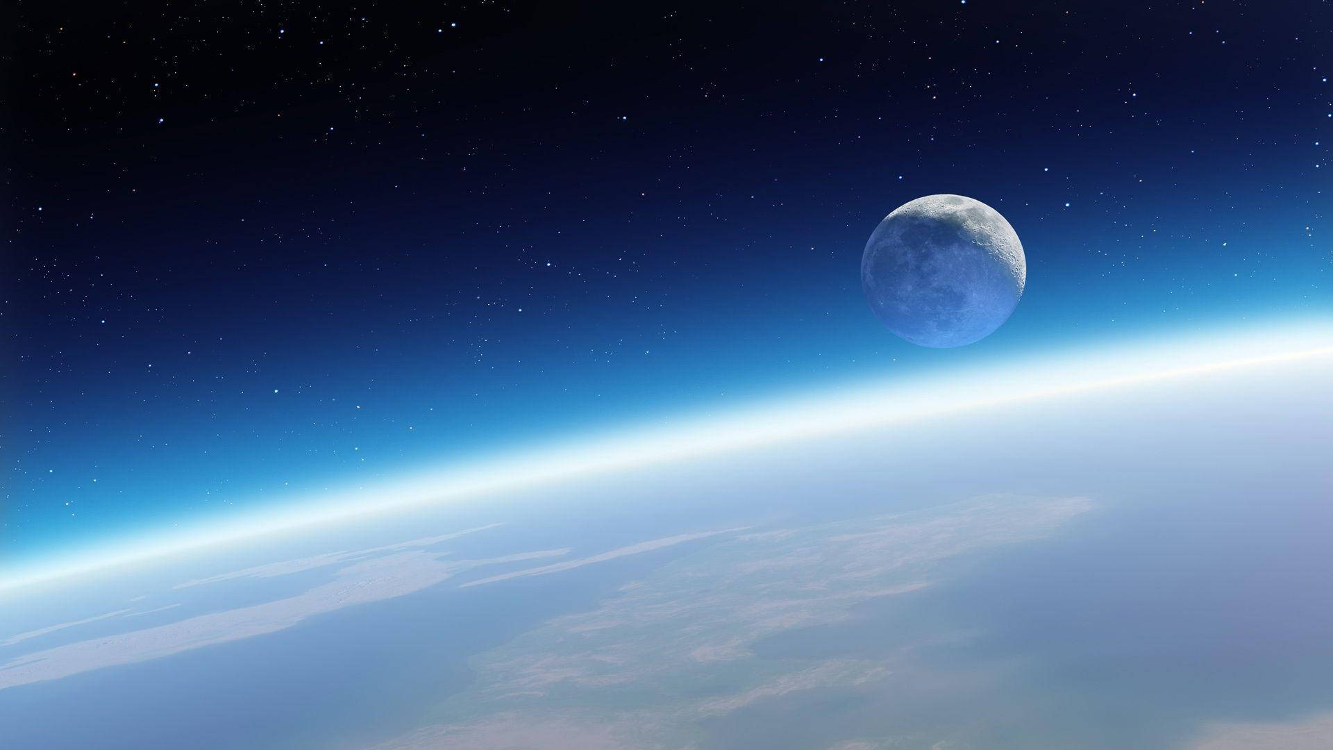 Earth and Moon Wallpapers