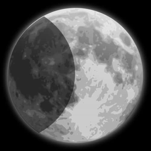 月亮、月光、半圓月亮，免費向量圖形 - 滿月 — Video GIF 壁紙