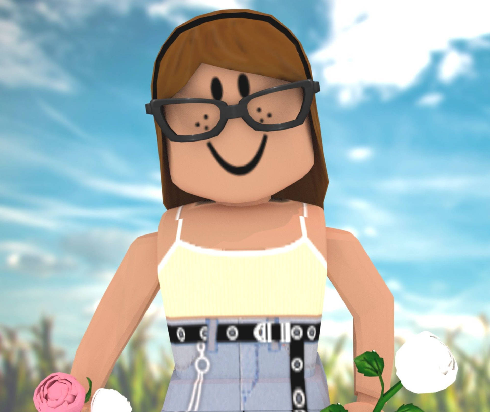 有雀斑的女孩 Roblox 角色